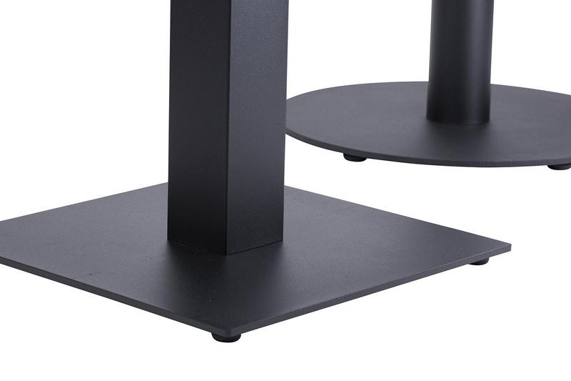 Titan Single Rectangular Table Base - Black - main image