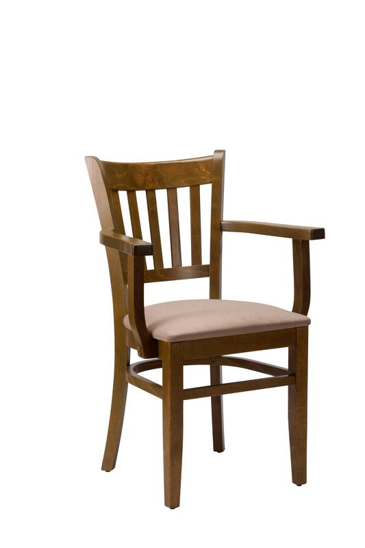 Vito Upholstered Armchair ((Also available in full Veneer) - main image