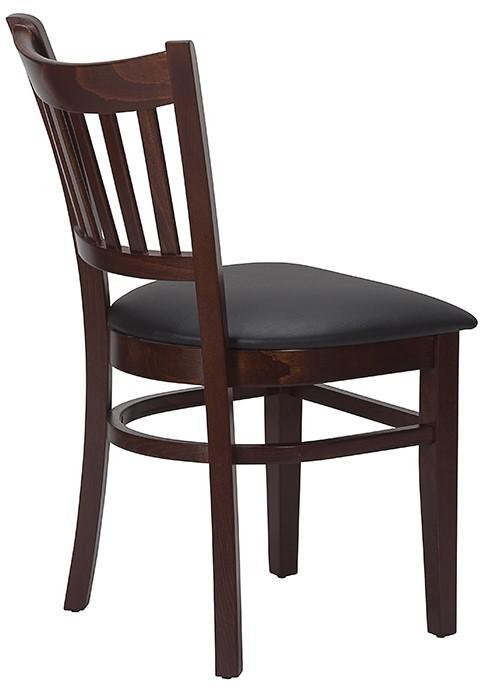 Vito Side Chair - Black / Walnut - main image