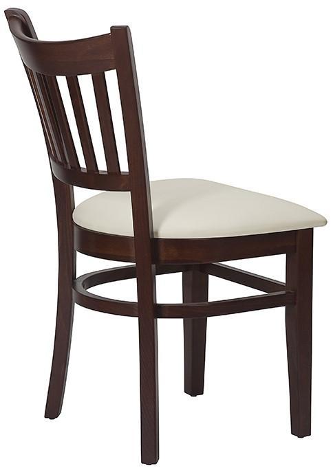 Vito Side Chair - Ivory / Walnut - main image