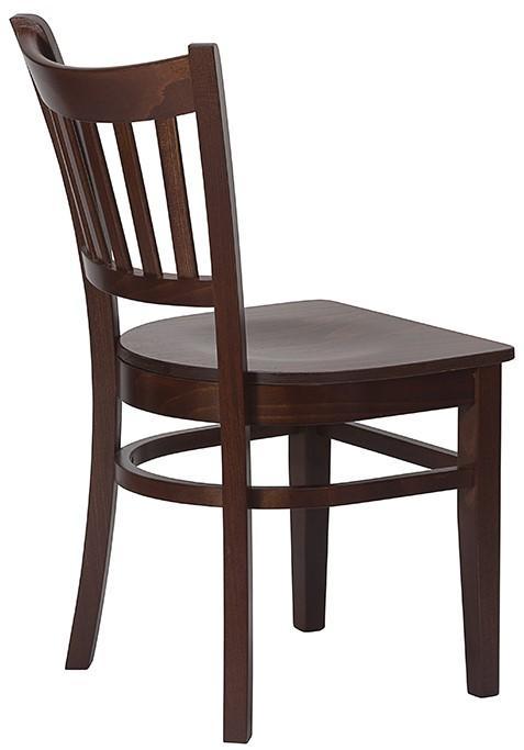 Vito Side Chair - Solid Seat - Walnut - main image