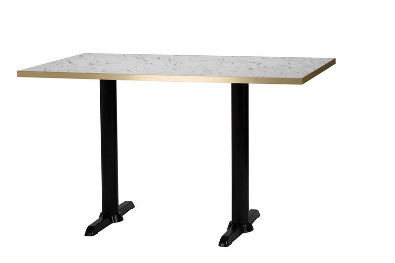 1200mmx700x25mm,Laminate W.Carrara/ Gold Edge,Atlas Twin (DH) - main image