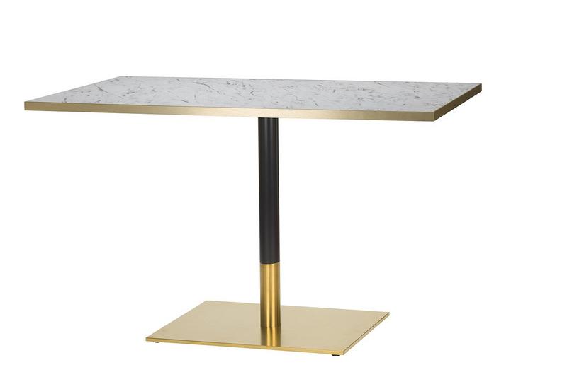 1200x700x25mm,Laminate W.Carrara/ Gold Edge,Midas Single Brass/Black (DH) - main image