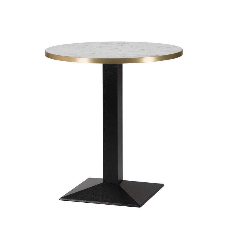 700mmRdx25mm,Laminate W.Carrara/ Gold Edge, Hudson Sm Sq(DH) - main image