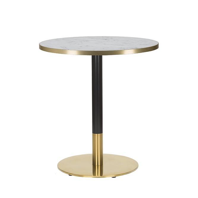 700mmRdx25mm,Laminate W.Carrara/ Gold Edge, Midas Sm RD Brass/Black(DH) - main image