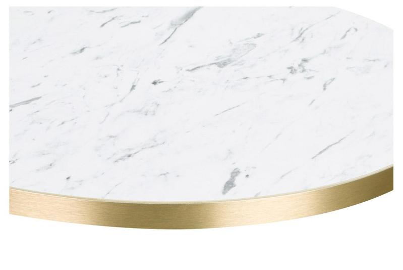 Egger F204 ST9 White Carrara Marble / Gold ABS Edge - 25mm Laminate - main image