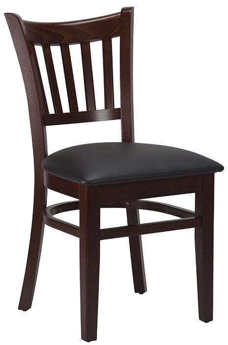 Vito Side Chair - Black / Walnut - main image