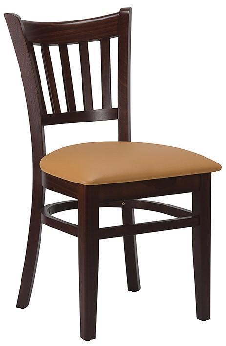 Vito Side Chair - Ochre Brown / Walnut - main image