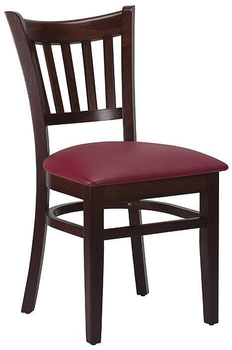 Vito Side Chair -  Wine / Walnut - main image