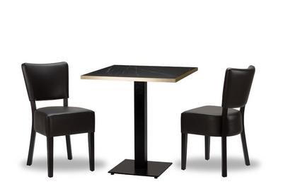 Alto Black/Black x2 - 700mm Sq - Black Pietra Gold ABS Laminate - Titan Sm SQ (DH)