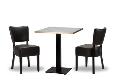 Alto Black/Black x2 - 700mm Sq - White Carrara Gold ABS - Titan Small Sq (DH)