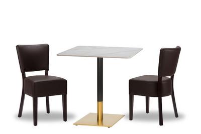 Alto D.Brown/ Wenge x2 - 700mm Sq - Calacatta Ceramic - Midas Sm SQ - Black/ Gold (DH)
