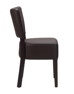 Alto FB Side Chair - Dark Brown / Wenge Frame  - thumbnail image 6
