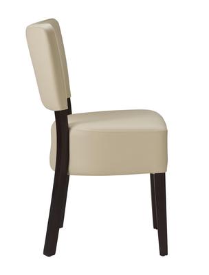 Alto FB Side Chair - Ivory / Wenge Frame   - thumbnail image 5