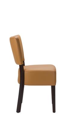 Alto FB Side Chair - Ochre Brown / Wenge Frame - thumbnail image 3