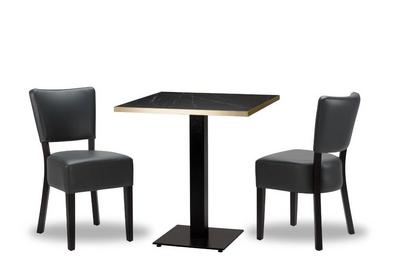 Alto Iron Grey/ Black x2 - 700mm Sq - Black Pietra Gold ABS Laminate - Titan Sm SQ (DH)