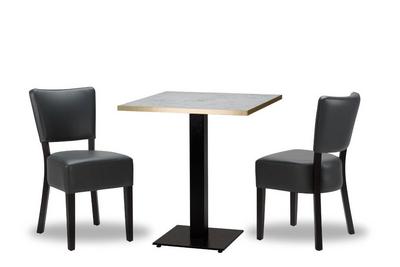 Alto Iron Grey/ Black x2 - 700mm Sq - White Carrara Gold ABS - Titan Small Sq (DH)