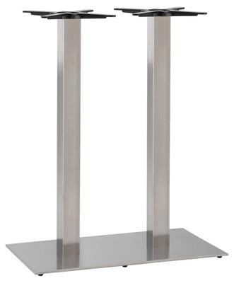 Apollo Twin Table Rectangular Base - Stainless - thumbnail image 2