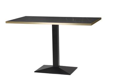 1200mmx700mmx25mm,Laminate Black Pietra/Gold Edge,Hudson Single (DH)