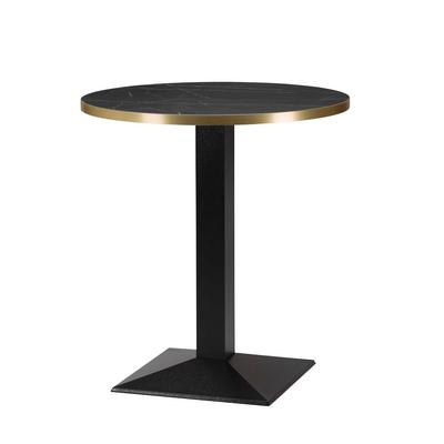 700mmRdx25mm,Laminate Black Pietra/Gold Edge, Hudson Sm Sq(DH)