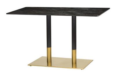 1200mm x 700mm ,Ceramic Table Top Portoro Marble,Midas Twin Rectangular-Brass/Black  (DH)