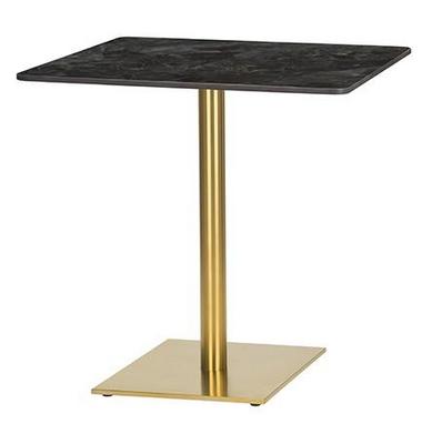 Square ,Ceramic Table Top Portoro Marble,Mida Small Square - Brass (DH)