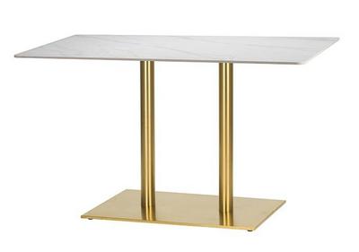1200mm x 700mm ,Ceramic Table Top Calacatta Marble,Midas Twin Rectangular-Brass (DH)