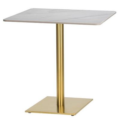 Square ,Ceramic Table Top Calacatta Marble,Mida Small Square - Brass (DH)