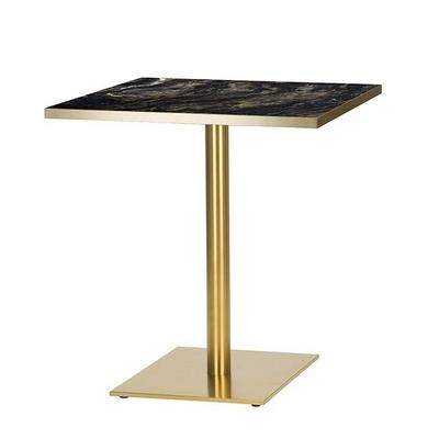 700mmx700mmx25mm, Laminate Cappuccino/ Gold Edge - Midas Sm SQ - Brass (DH)