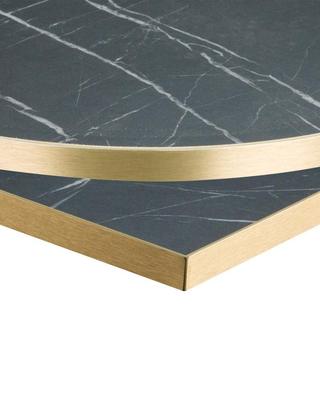 Egger F206 ST9 Black Pietra Grigia / Gold ABS Edge - 25mm Laminate