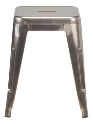 French Bistro Low Stool - Gunmetal Grey  - thumbnail image 2