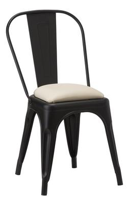 French Bistro Side Chair - Black Matt 