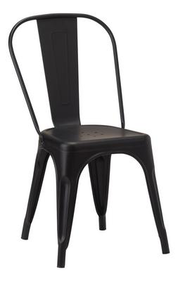 French Bistro Side Chair - Black Matt 