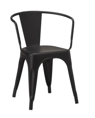 French Bistro Armchair - Black Matt - thumbnail image 1
