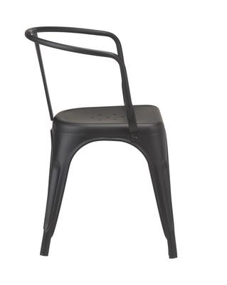 French Bistro Armchair - Black Matt - thumbnail image 3