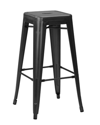 French Bistro High Stool - Black Matt 