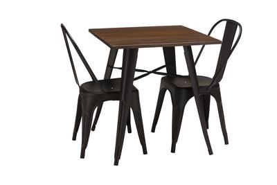 French Bistro Table 700mm x 700mm - Matt Black - thumbnail image 3