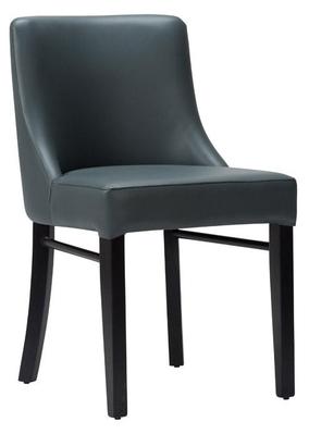 Merano Side Chair - Iron Grey / Black