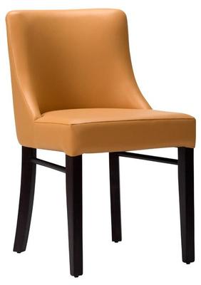 Merano Side Chair - Ochre Brown / Wenge