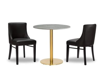 Merano Black/Black x2 - 700mm Rd - Tundra Ceramic - Midas Sm Rd - Brass (DH)