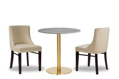 Merano Ivory/ Wenge x2  - 700mm Rd - Tundra Ceramic - Midas Sm Rd - Brass (DH)
