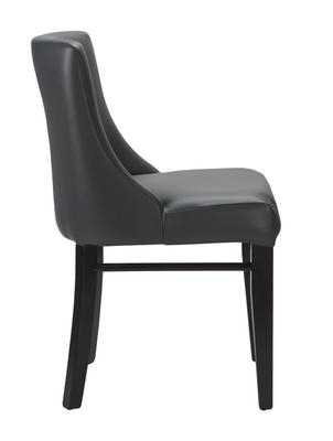 Merano Side Chair - Iron Grey / Black - thumbnail image 3