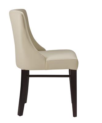 Merano Side Chair - Ivory / Wenge - thumbnail image 3