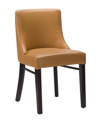 Merano Side Chair - Ochre Brown / Wenge