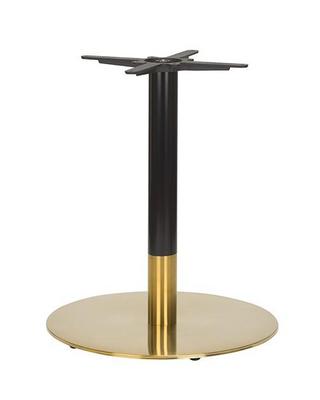 Midas Large Round Table Base (DH-Black/Brass) 