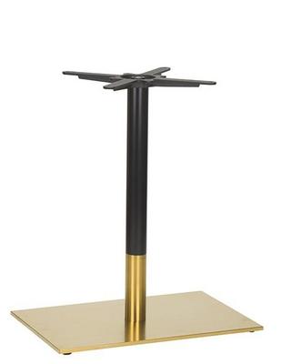 Midas Single Rectangular Table Base (DH-Black/Brass)