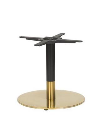 Midas Small Round Table Base (CH-Black/Brass) 