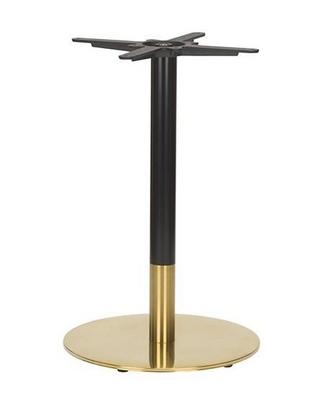Midas Small Round Table Base (DH-Black/Brass) 