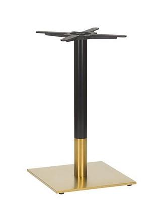 Midas Small Square Table Base (DH- Black/Brass)