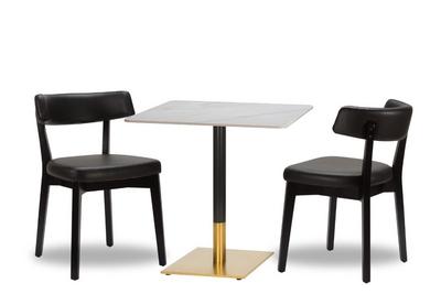 Nico D.Brown/ Wenge x2 - 700mm Sq - Calacatta Ceramic - Midas Sm SQ - Black/ Gold (DH)